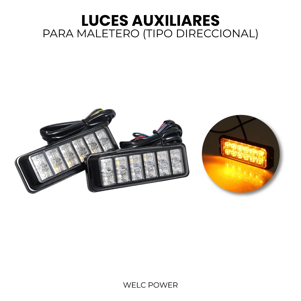 [LAMSD] LUCES AUXILIAR PARA MALETERO TIPO DIRECCIONAL
