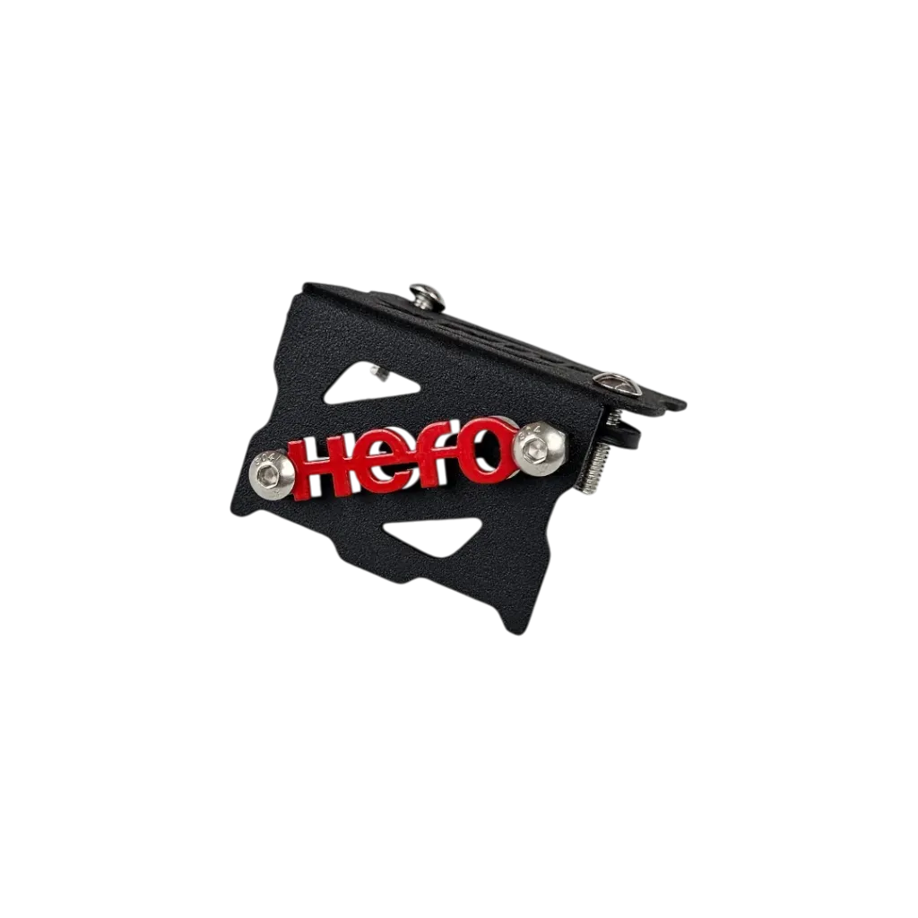 [2550] PROTECTOR DE BOMBA FRENO DELANTERO HERO HUNK (ACERO) (Negro-Rojo)
