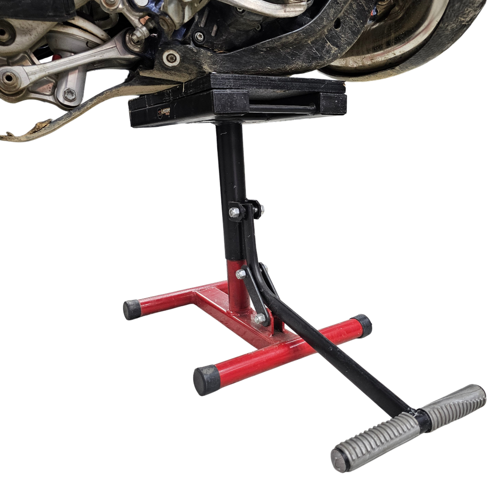 [120] BANCO MECANICO ELEVADOR DE MOTO SEMIAUTOMÁTICO