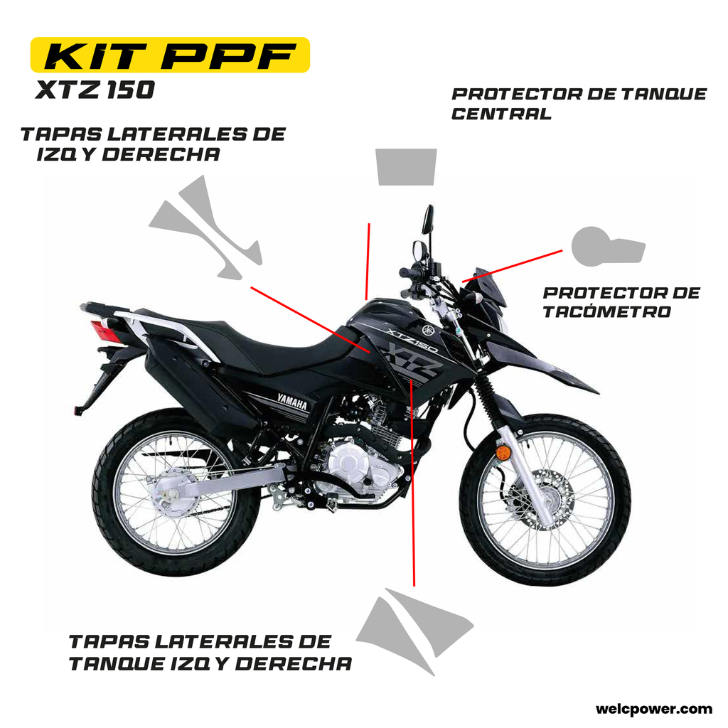 [1496] KIT PPF FP YAMAHA XTZ 150