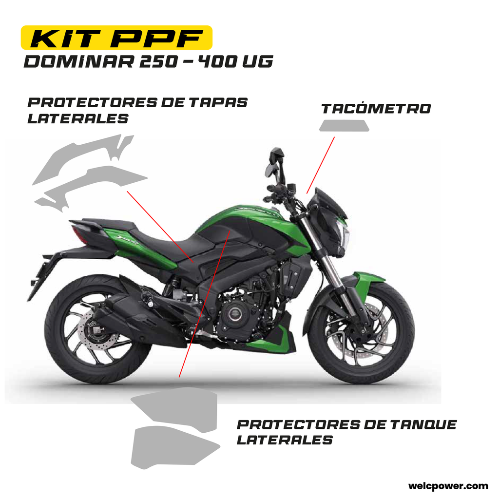 [1497] KIT PPF FP BAJAJ DOMINAR 250 - 400 UG