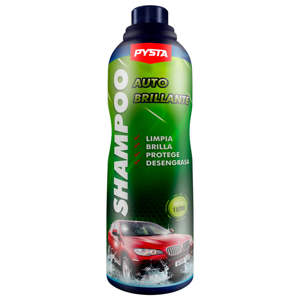[1546] SHAMPOO MOTO Y CARRO AUTOBRILLANTE 1 LITRO PYSTA