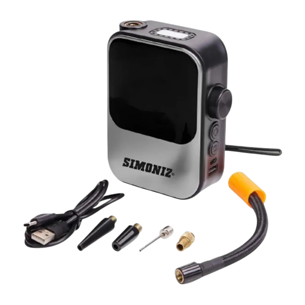 [COMSIM] COMPRESOR DE AIRE O INFLADOR DE LLANTAS PORTATIL SIMONIZ