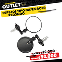 PAR ESPEJOS TIPO CAFÉ RACER REDONDO