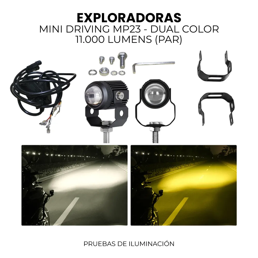 [MP23] EXPLORADORA MINI DRIVING DUAL COLOR PAR FULL POWER MP 23