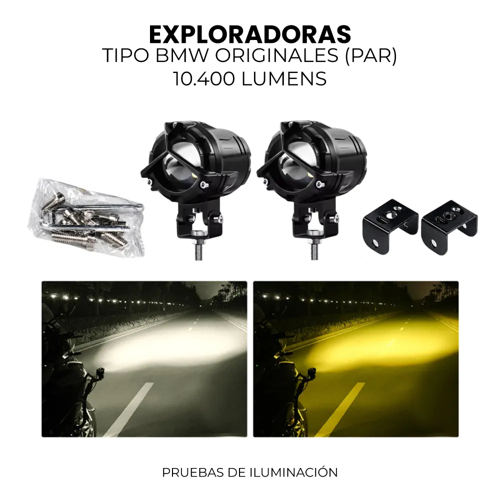 [ETBM1] EXPLORADORAS TIPO BMW (PAR) ORIGINALES