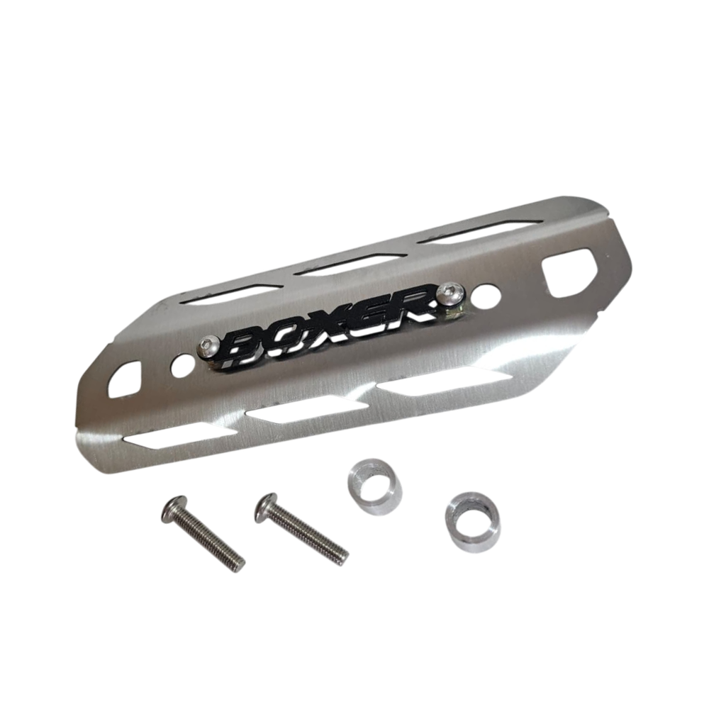 PROTECTOR CURVA DE EXOSTO BAJAJ BOXER CT - LAMINA EN ACERO