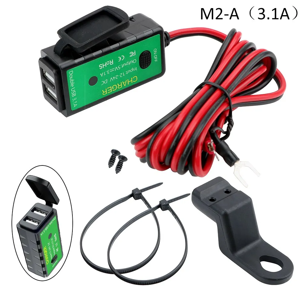 [USB1032] CARGADOR  DOBLE USB, 3,1 A SIN MEDIDOR (VERDE)