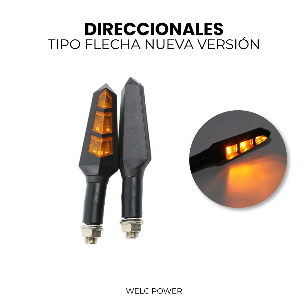 DIRECCIONALES TIPO FLECHA NUEVA VERSIÓN (PAR)