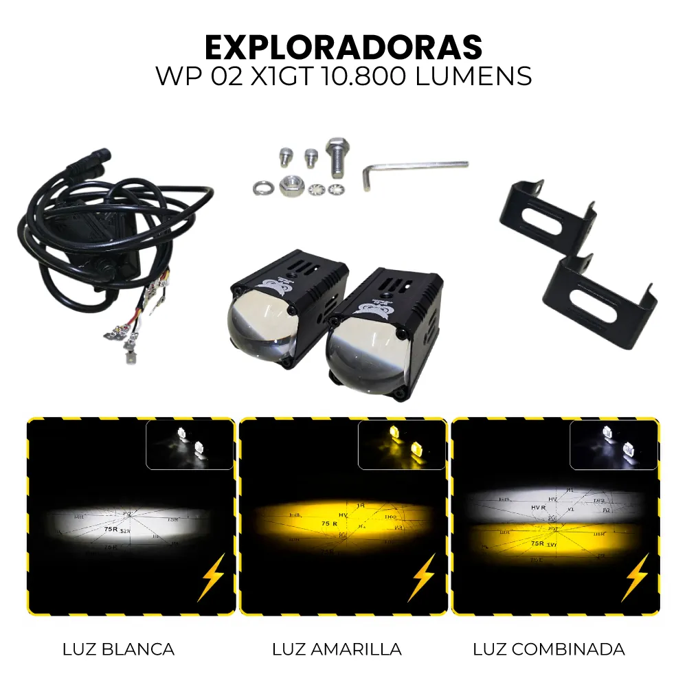 PAR EXPLORADORAS WP-02 X1GT 10.800 LUMENS