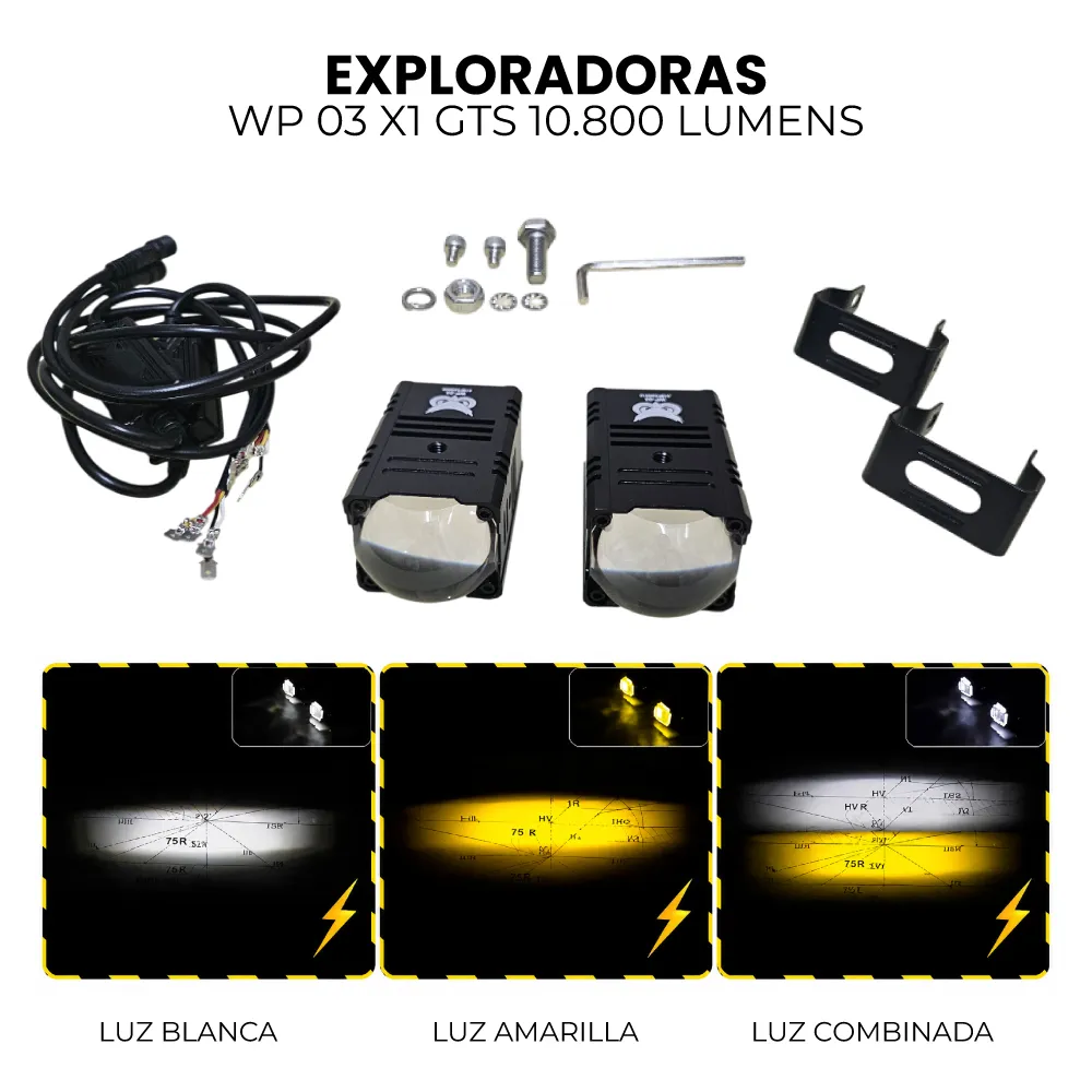 PAR EXPLORADORAS WP-03 X1 GTS 10.800 LUMENS PAR