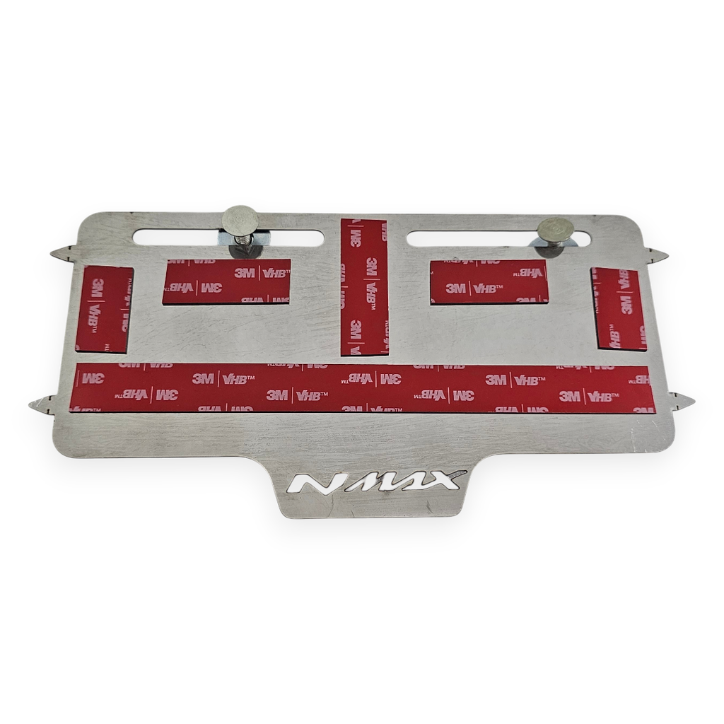 PORTA PLACA FLOTANTE SIN PERFORAR YAMAHA NMAX (ACERO)