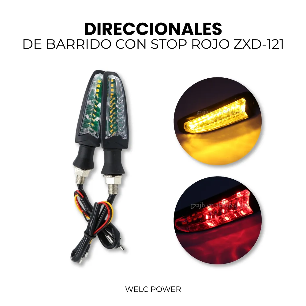 [361] DIRECCIONALES DE BARRIDO CON STOP ROJO ZXD-121