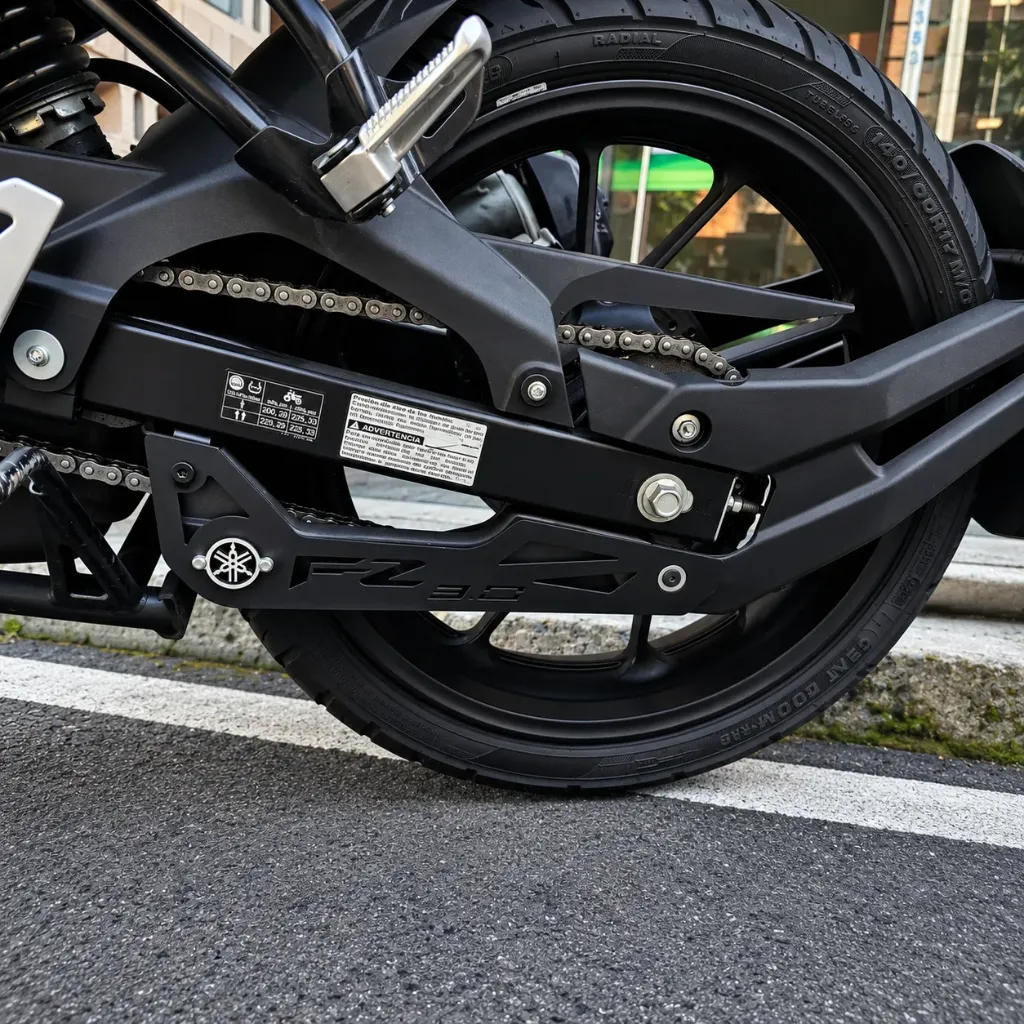 [679A] LUJO LATERAL DE CADENA YAMAHA FZ 3.0 (ACERO) (Negro)
