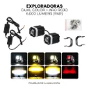 EXPLORADORAS DUAL COLOR + ARO ROJO (PAR)
