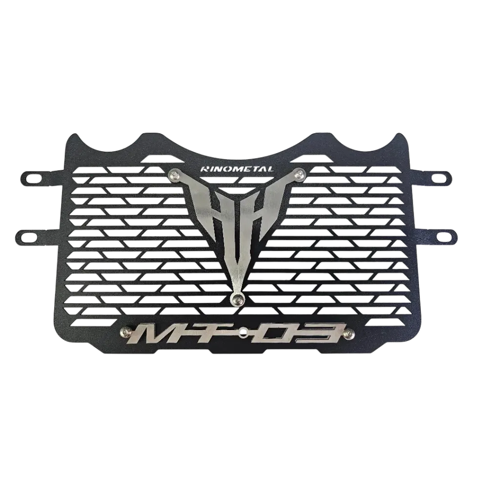 [323A] PROTECTOR DE RADIADOR YAMAHA MT-03 (ACERO) (Negro)