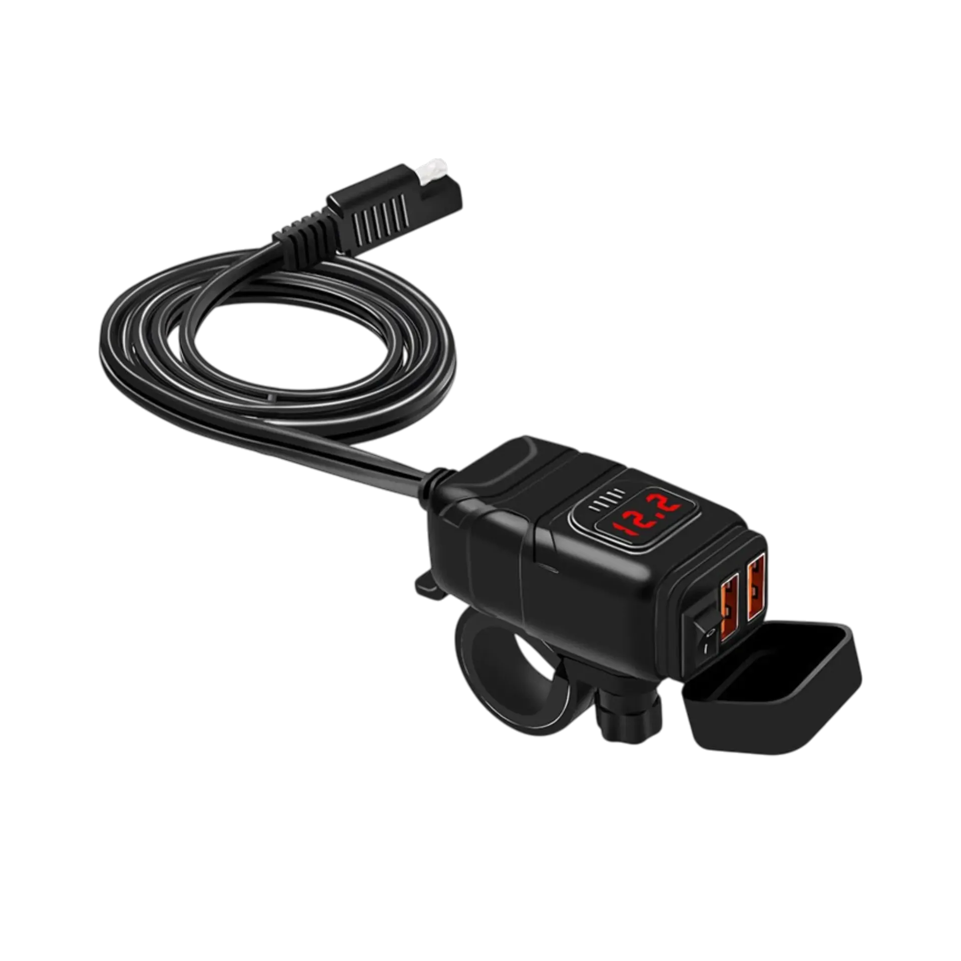 CARGADOR DOBLE USB SUPER CARGA 5,1AH NEGRO IMPORTADO