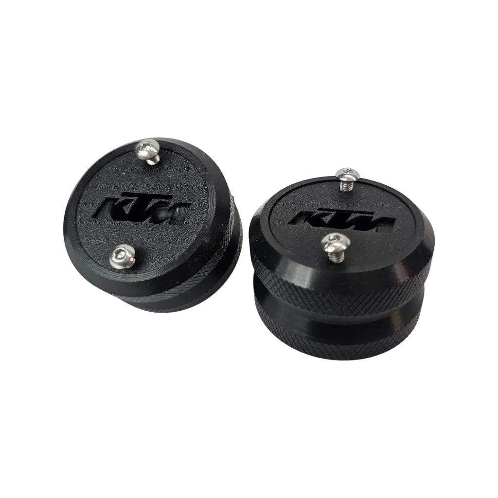 [855B] PAR SLIDERS DE EJE EN NYLON KTM (Negro)