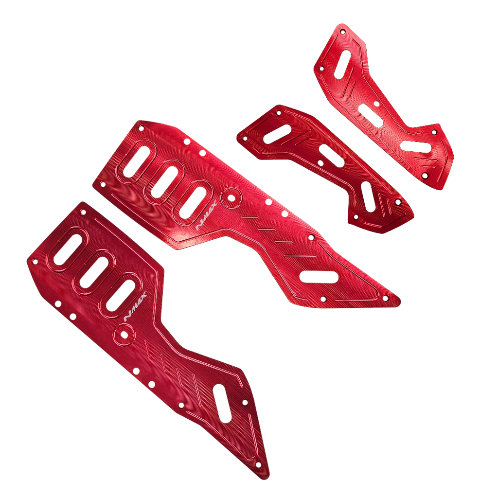 [1585] PROTECTORES DE PISO YAMAHA NMAX CONNECTED (Rojo)