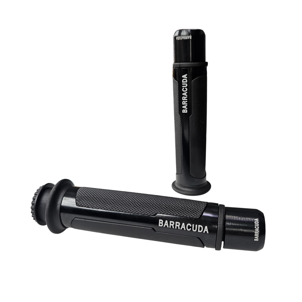 [1615] GRIPS PARA MANUBRIO BARRACUDA + PESAS (Negro)