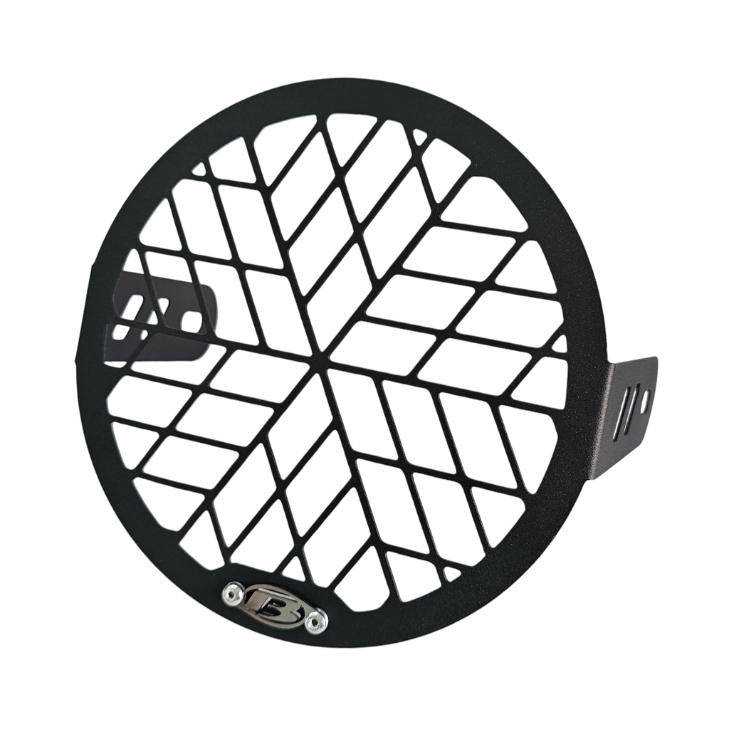 [2123] PROTECTOR DE FAROLA BERA SBR 150 (ACERO) (Negro)