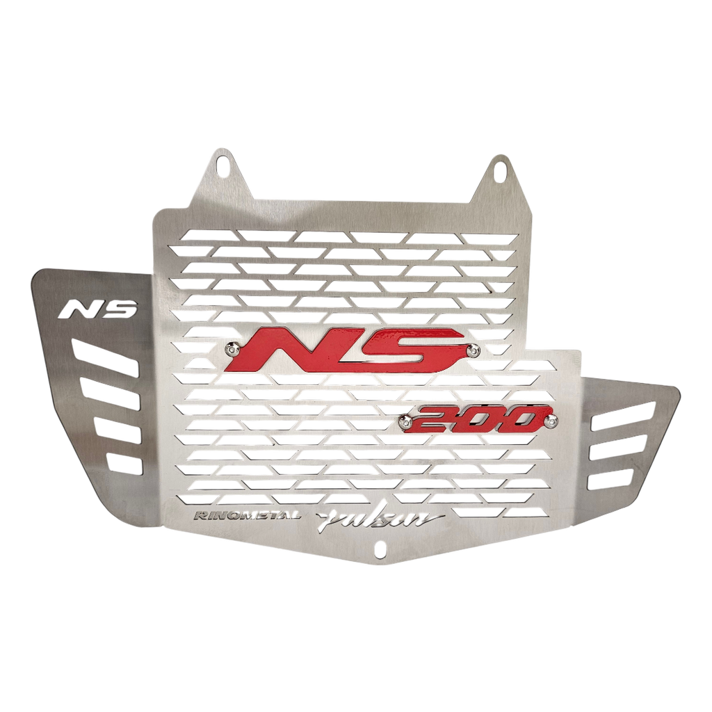 PROTECTOR DE RADIADOR BAJAJ PULSAR NS 200 (ACERO)
