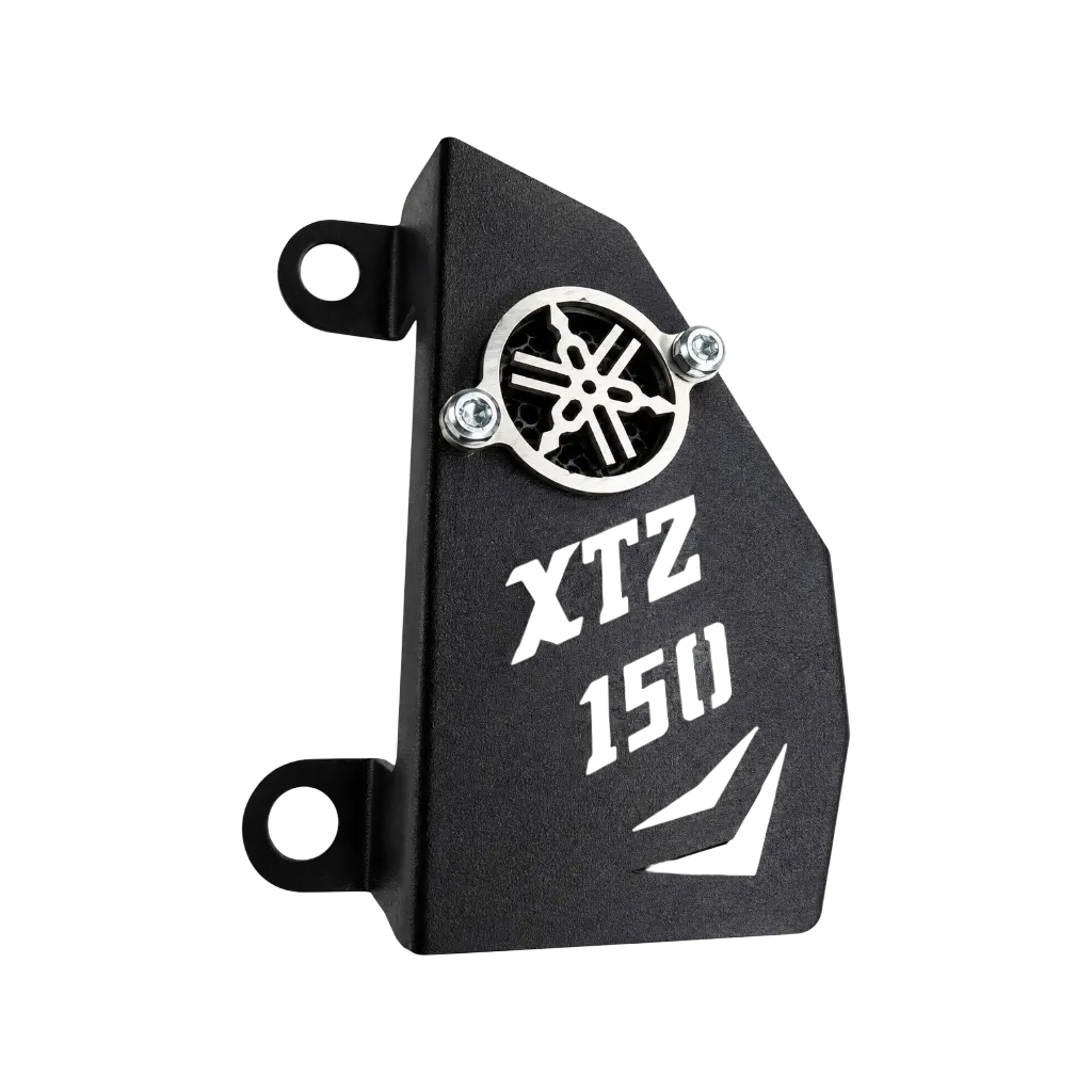 [758] PROTECTOR DE CALIPER YAMAHA XTZ 150 (ACERO) (Negro)