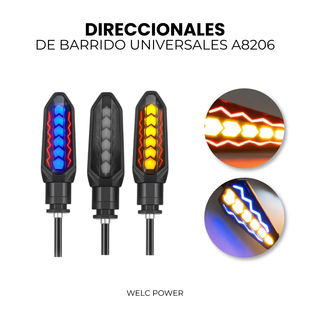 DIRECCIONALES DE BARRIDO UNIVERSALES A8206 PAR