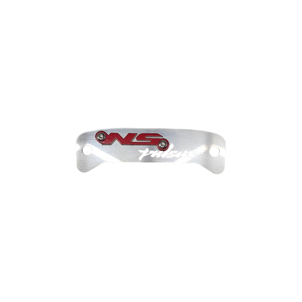 [2306] LUJO PARA TANQUE BAJAJ PULSAR NS400Z - PULSAR NS 200 - 160 - 150 - 125 UG (Plateado logo Rojo)