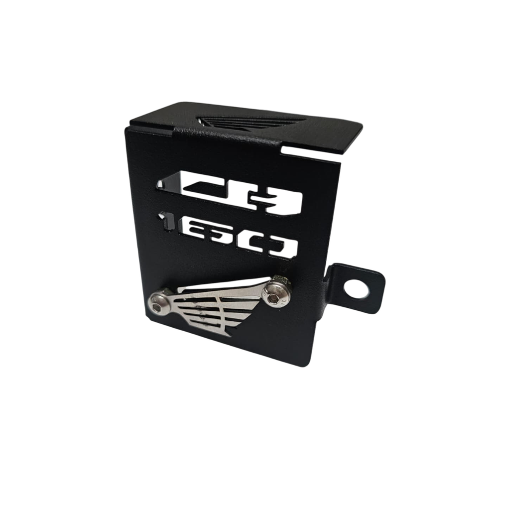 [1388] PROTECTOR DE BOMBA FRENO TRASERO HONDA CB 160F (ACERO) (Negro)