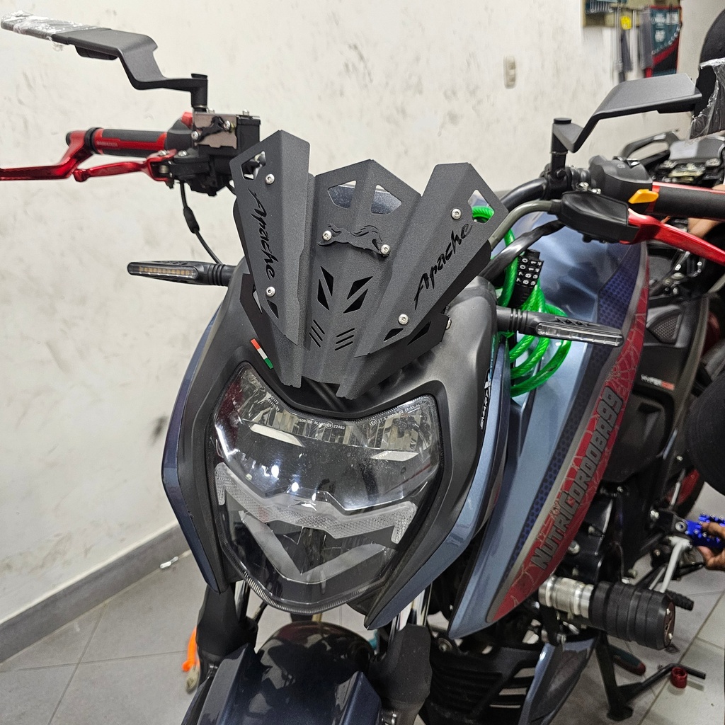 CUPULA TVS APACHE 160/200 4V CACHOS (ACERO)