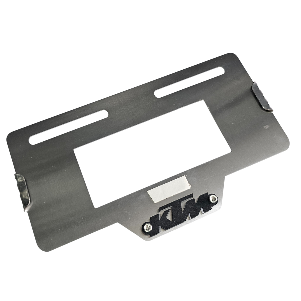 [2385] PORTA PLACA KTM (ACERO) (Negro)