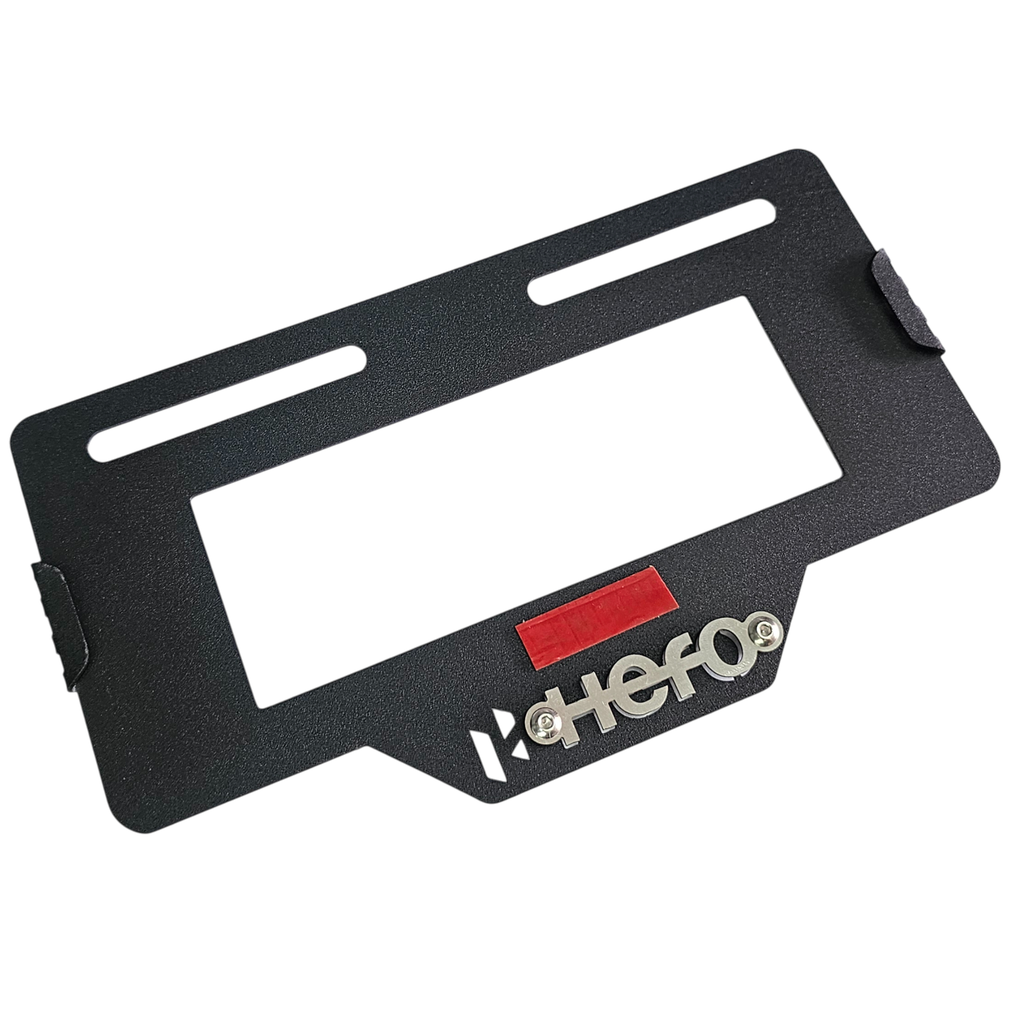 PORTA PLACA HERO (ACERO)