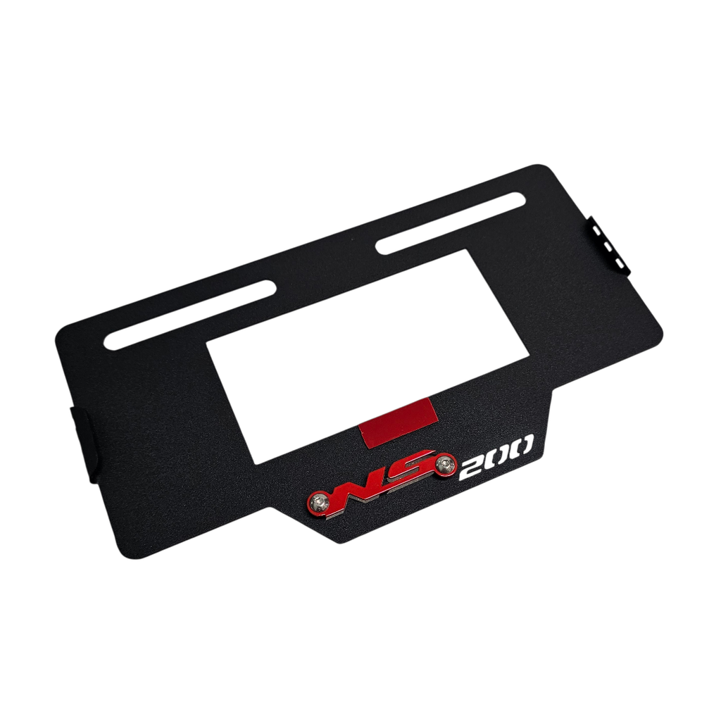 PORTA PLACA BAJAJ PULSAR NS 200 UG-2 (ACERO)