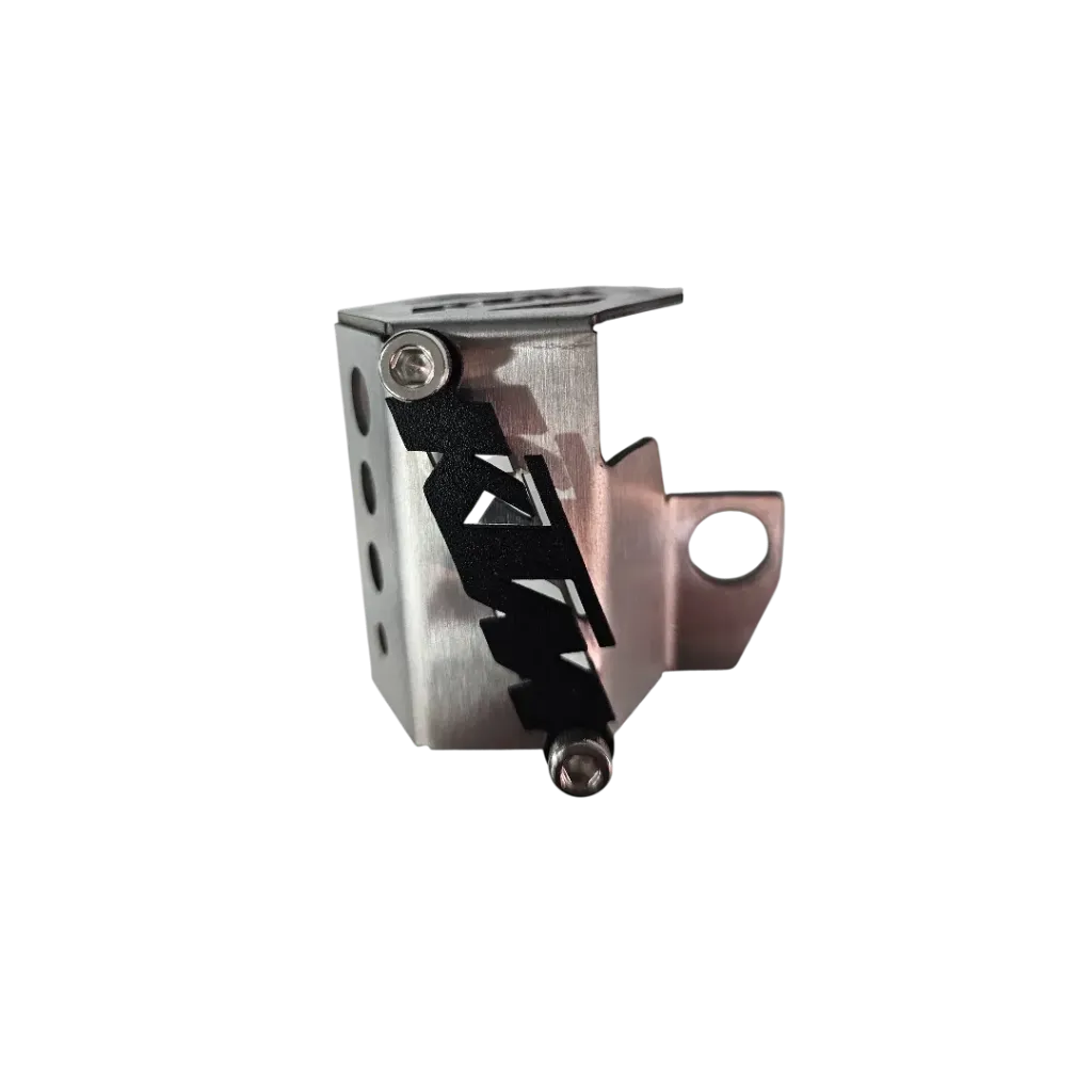 PROTECTOR DE BOMBA FRENO TRASERO KTM DUKE G3 - ADVENTURE R/X (ACERO)