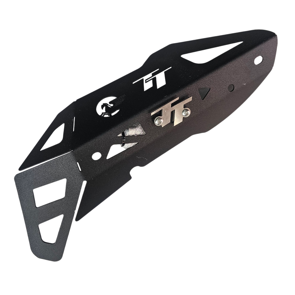 [1758] PROTECTOR CURVA DE EXOSTO AKT TTR - TTDS - TT 200 _ LAMINA EN ACERO (Negro)