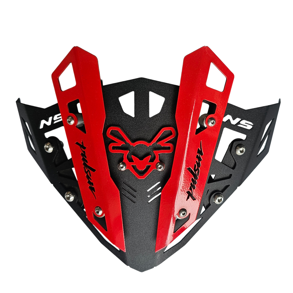[2340] CUPULA BAJAJ PULSAR NS 200/160/150/125 UG (ACERO) (Rojo)