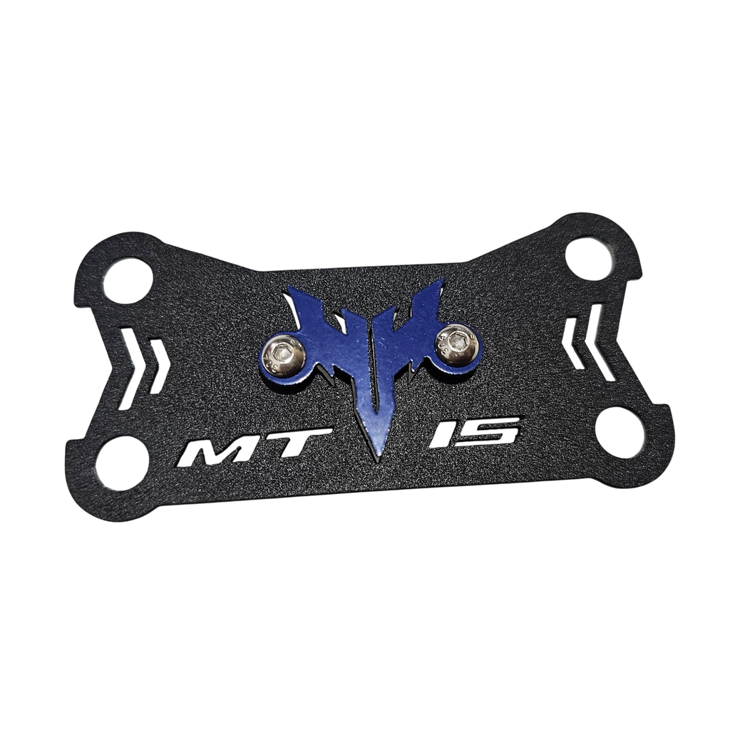 [2283] ACUTRAX YAMAHA MT-15 (ACERO) (Negro Logo Azul Rey)