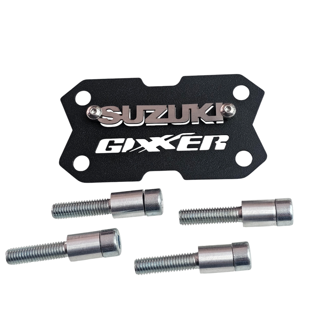 [1157] ACUTRAX SUZUKI GIXXER FI (ACERO) (Negro)