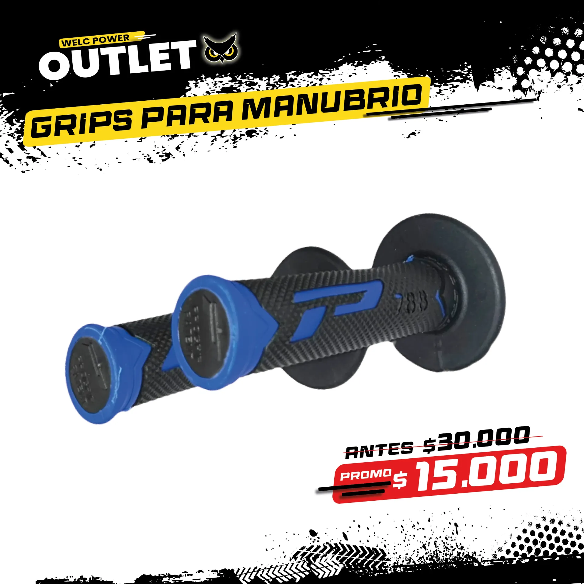 [PGMAZ003] GRIPS PARA MANUBRIO PRO-GRIP (Azul 1)