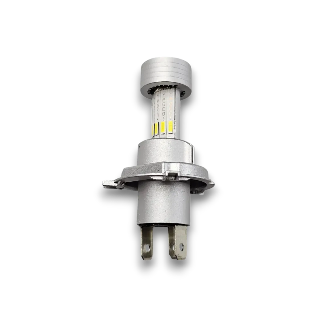 BOMBILLO LED H4 AC/DC T9 8 LEDS MINI UNIDAD CON VENTILADOR FRONTAL