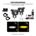 KIT- PAR EXPLORADORAS Y3 + RAMAL INDEPENDIENTE Y BASES TUBULARES