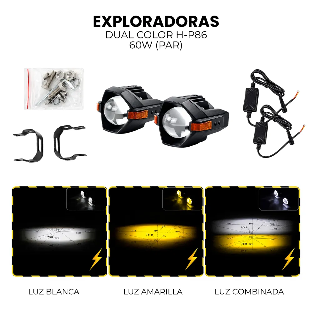 [EDC00001] EXPLORADORAS DUAL COLOR 60W H-P85 (PAR)
