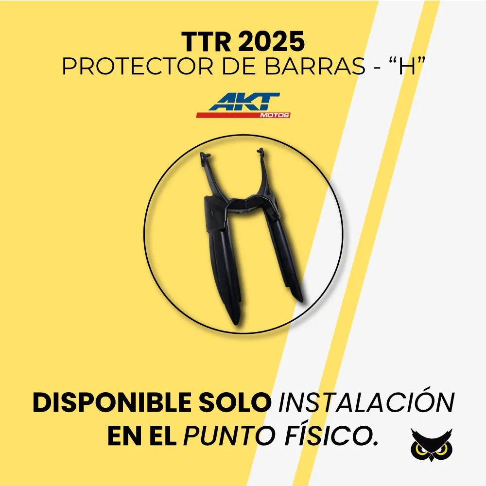 [10718026TTRNS] PROTECTOR EN H TIPO YAMAHA XT 660 (TTR 2025, Negro)