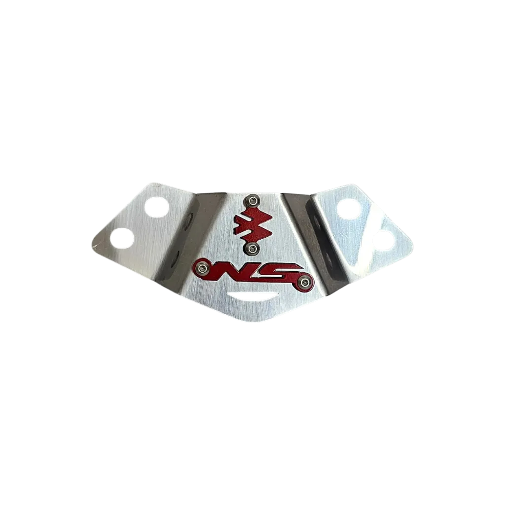 [APNBL001] ACUTRAX PULSAR NS 160-200 BARRAS INVERTIDAS (ACERO) (Plateado logo Rojo)