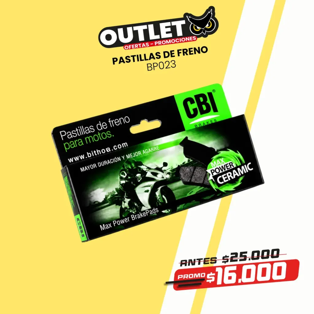 PASTILLAS DE FRENO PARA MOTOS - BP023 - CBI BRAKES