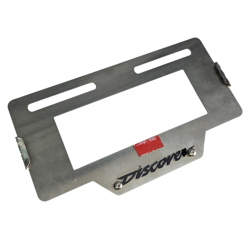 PORTA PLACA DISCOVER (ACERO)