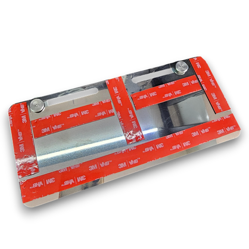 PORTA PLACA SIN PERFORAR FLOTANTE (ACERO)