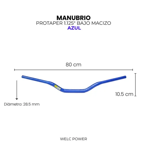 MANUBRIO PROTAPER 1.125" BAJO MACIZO