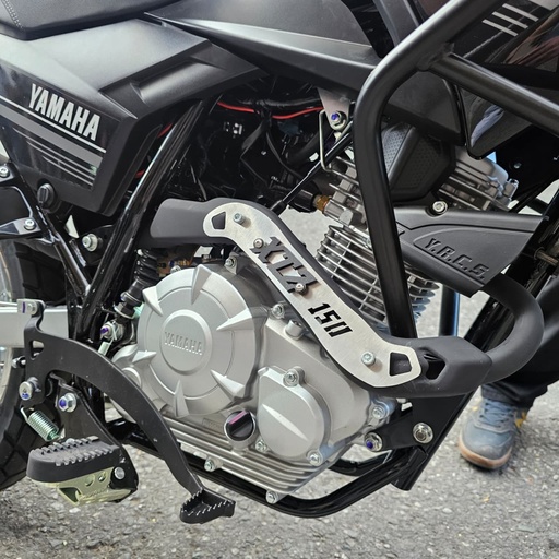 PROTECTOR CURVA DE EXOSTO YAMAHA XTZ 150 - LAMINA EN ACERO